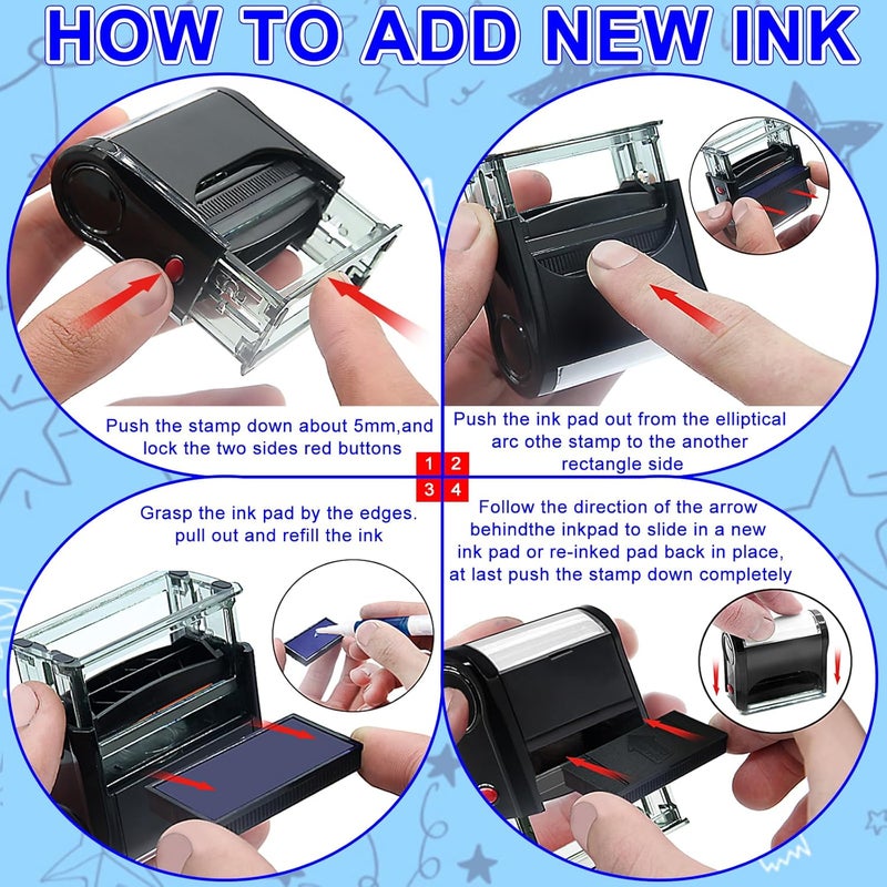 Bertiveny Self-Inking to-The-Parents-of-Stamps Teacher Grading Stamp for School Supplies,to The Parents of or Guardians Stamps for Classroom Supply,to The Parents of Stamp for Parent Envelopes,Blue - Image 2